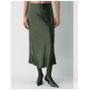 Aritzia Babaton Slip Satin Maxi Skirt